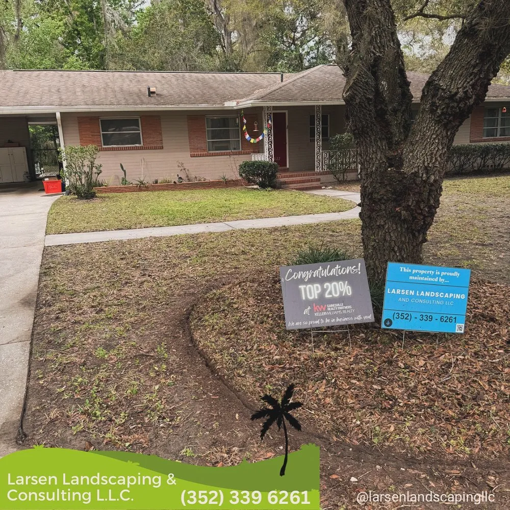 Trusted outdoor landscaping in Gainesville, FL by Larsen Landscaping and Consulting