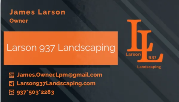 Larson 937 Landscaping Logo
