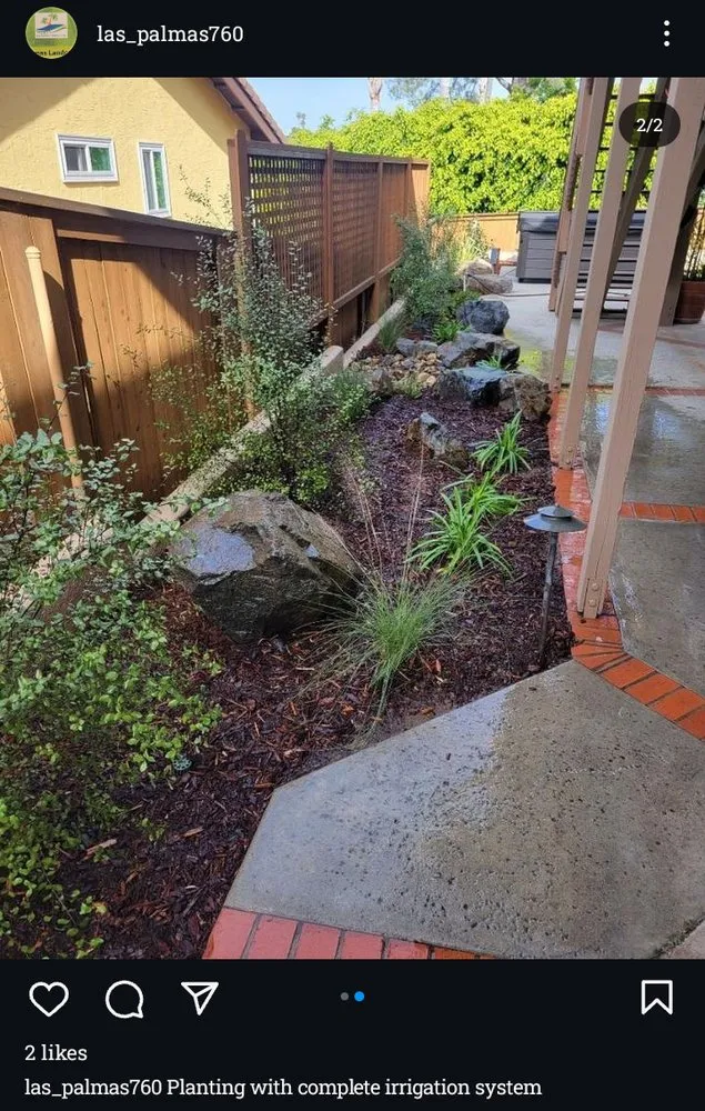 Custom lawn mowing service in San Marcos, CA by Las Palmas Landcare