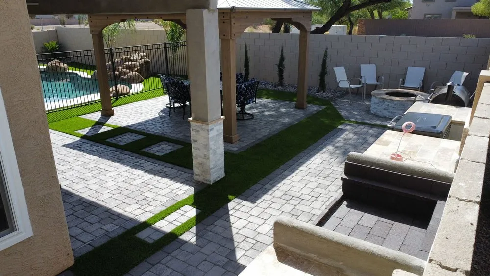 Custom outdoor landscaping for residential properties across San Tan Valley, AZ - Las Perlas Landscaping