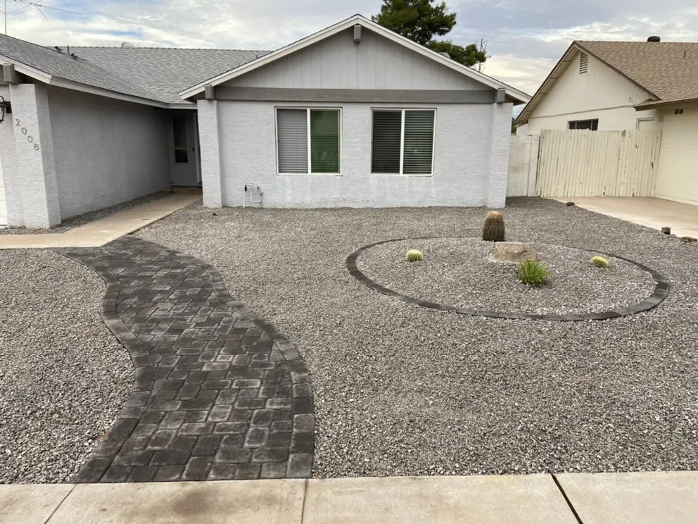 Professional garden landscaping for year-round maintenance in San Tan Valley, AZ by Las Perlas Landscaping