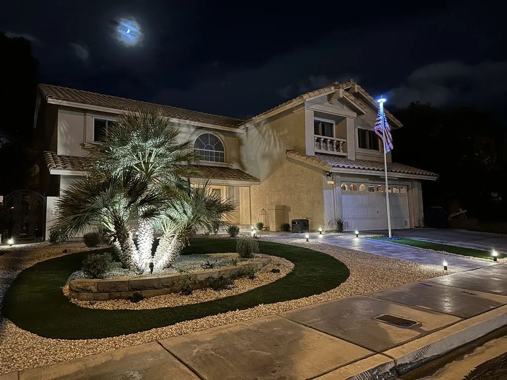 Custom residential landscaping for year-round maintenance in Las Vegas, NV by Las Vegas Backyards