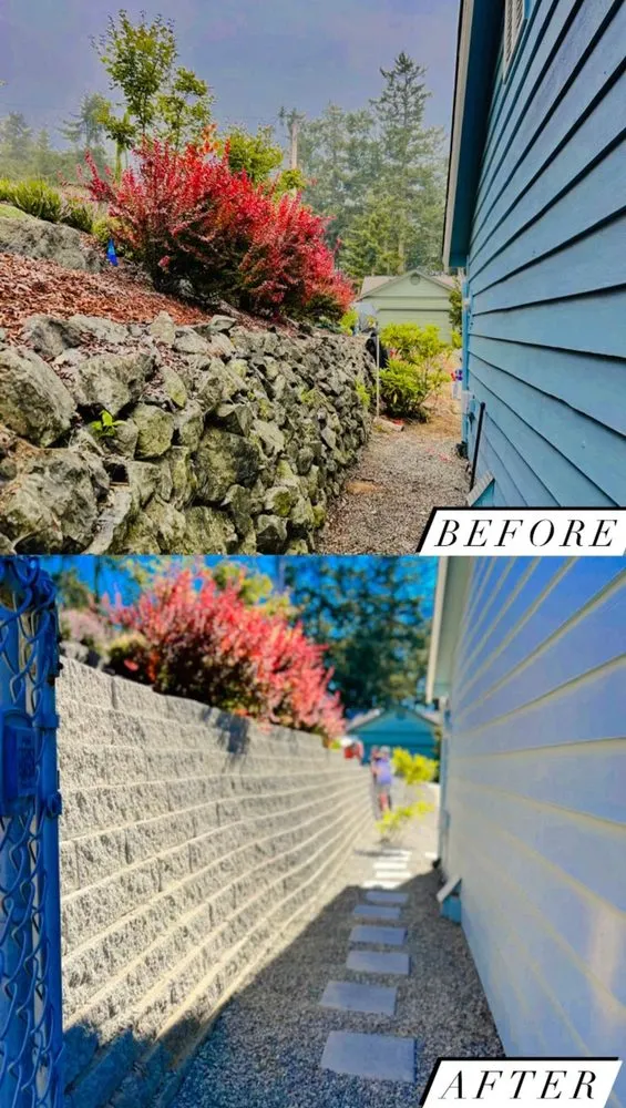 Custom landscape design in Allyn, WA by Latinos Green Valley Landscaping