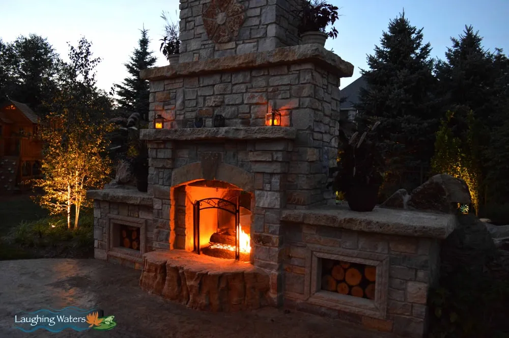 Expert garden landscaping for residential properties in Palos Heights, IL by Laughing Waters