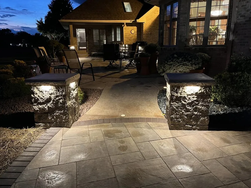 Custom yard maintenance with custom design in Bellevue, OH by Laughlin Outdoor Living
