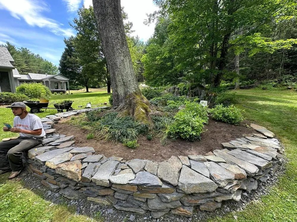 Custom garden landscaping near you in Windsor, MA by Laurin Lawn & Garden