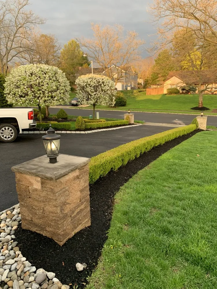 Custom residential landscaping in Manalapan, NJ by Lauro Landscaping