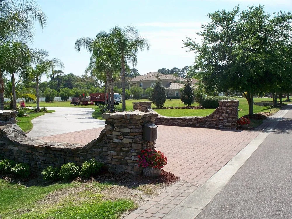 Affordable garden landscaping in Brookville, FL by Laurose Lawns