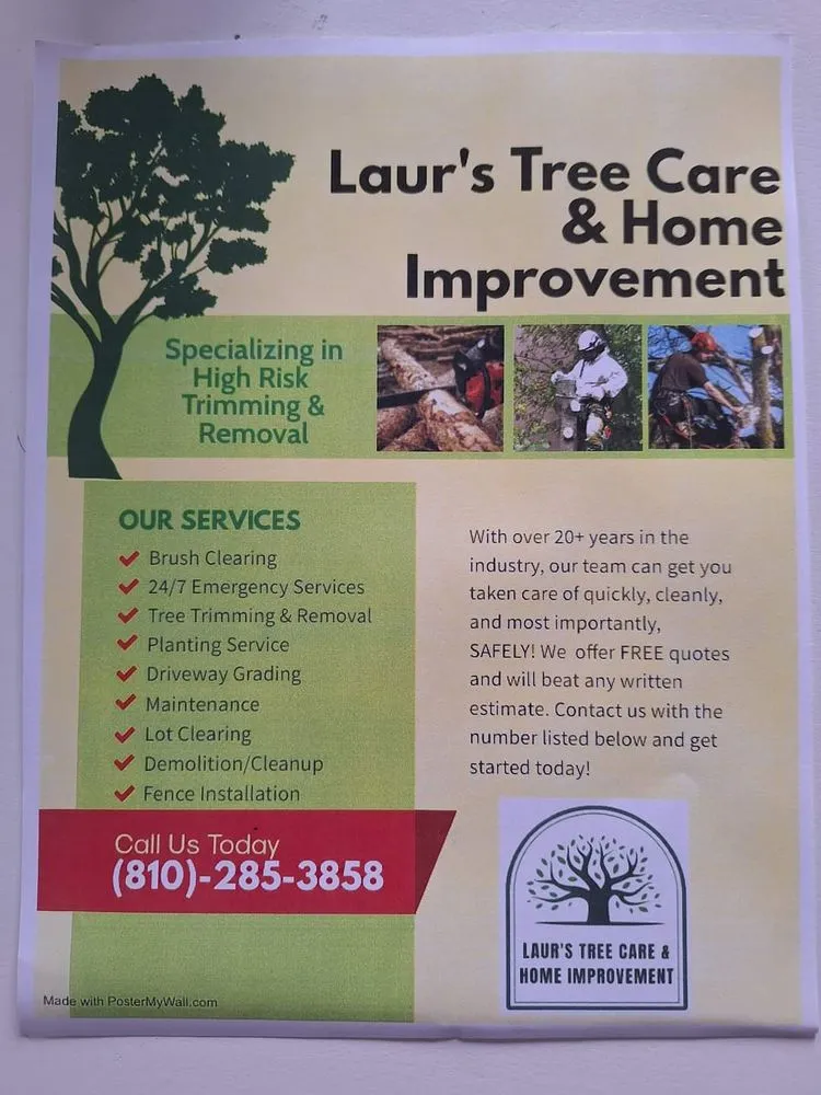 Professional landscaping services in Imlay City, MI - Laur's Tree Care and Home Improvement