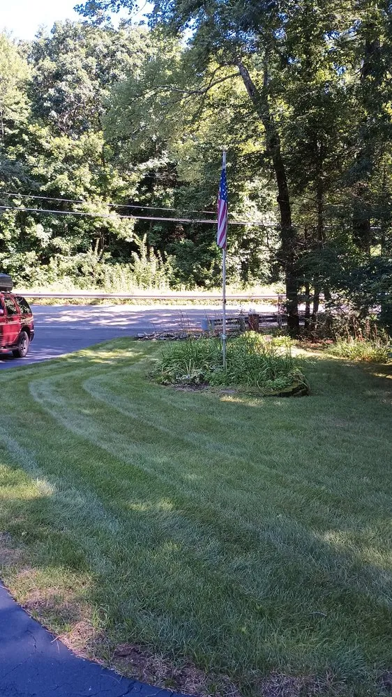 Trusted lawn mowing service for beautiful yards in Brimfield, MA by Lavallee Lawn Care