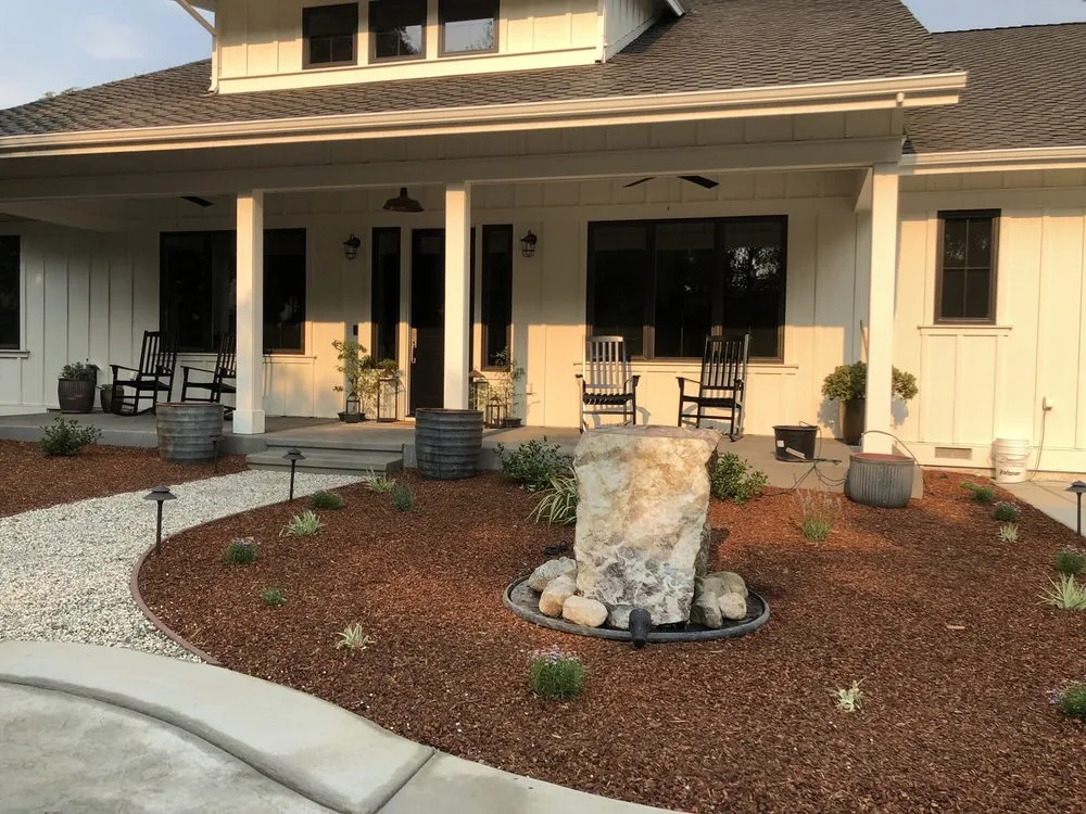 Professional landscape installation in Rocklin, CA by Lavish Gardens Landscape