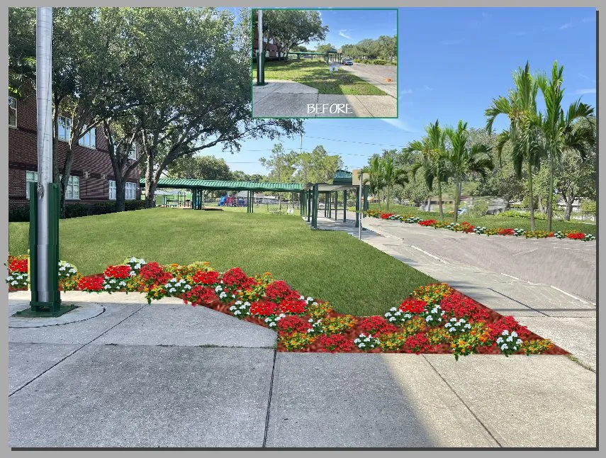 Expert lawn mowing service with custom design in Clearwater, FL by Lavish Landscapes