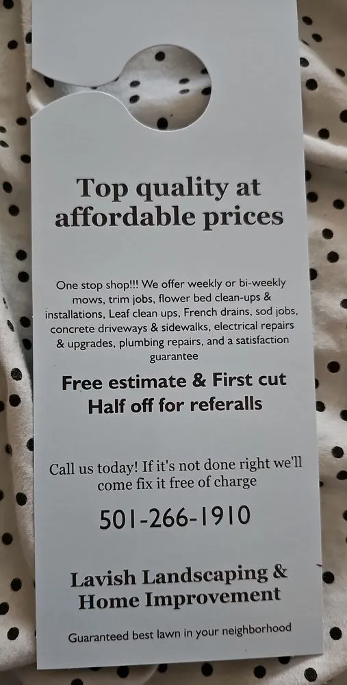 Custom garden landscaping with custom design in Bryant, AR by Lavish Landscaping & Home Improvement