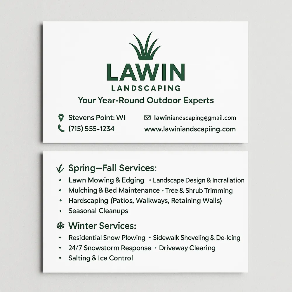 Custom yard cleanup service in Stevens Point, WI by LawIn Landscaping