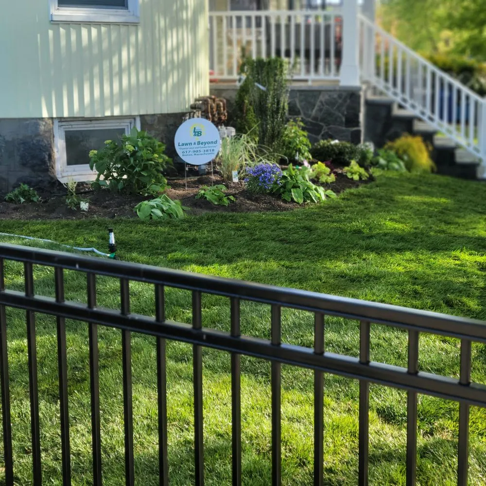 Professional yard cleanup service for year-round maintenance in Boston, MA by Lawn & Beyond Organic Landscaping