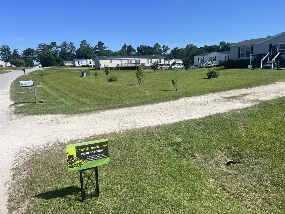 Custom residential landscaping with custom design in Richlands, NC by Lawn & Debris Pros