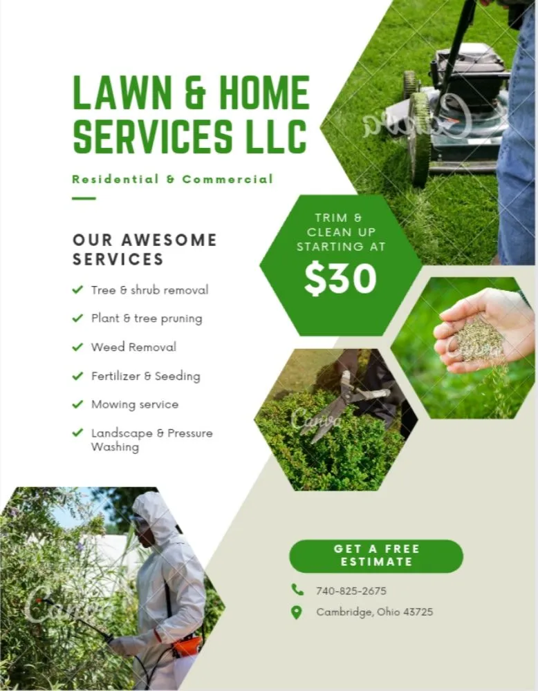 Custom yard maintenance in Cambridge, OH by Lawn & Home Services