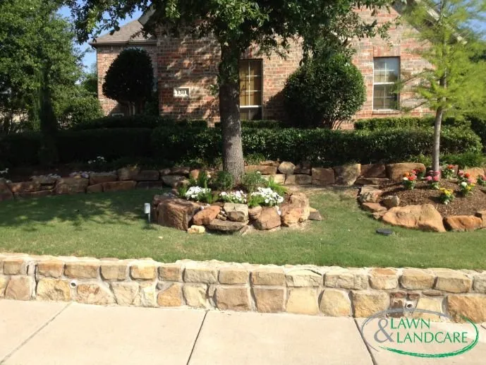 Professional outdoor landscaping for homes across Lewisville, TX - Lawn & Landcare