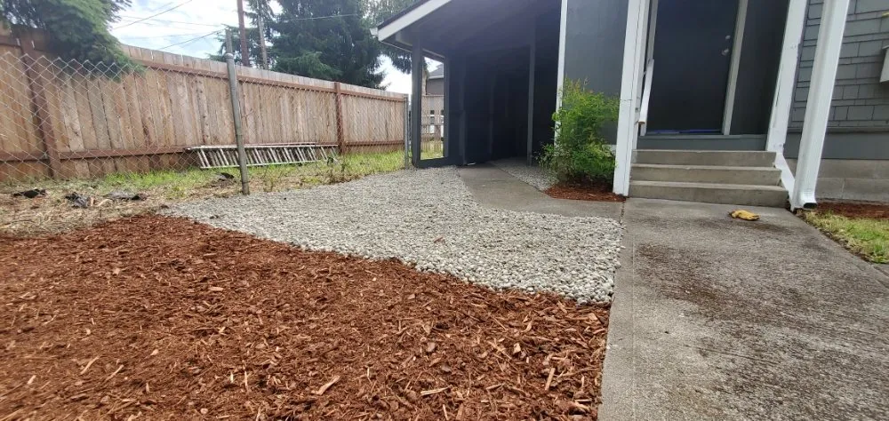 Custom landscape installation in Centralia, WA by Lawn & Order