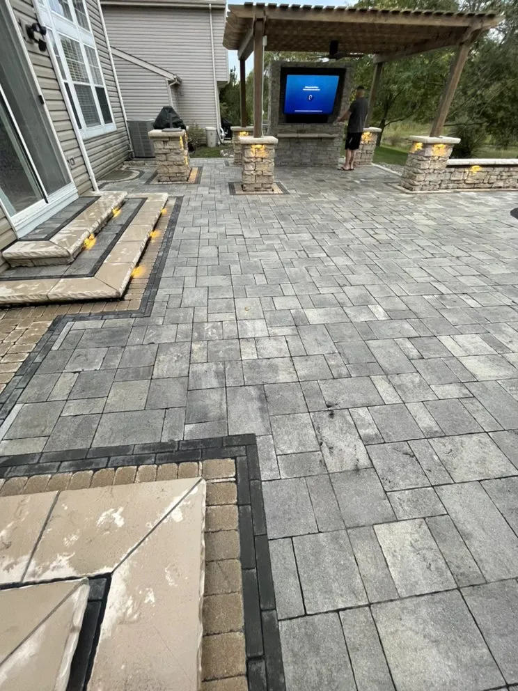 Professional lawn mowing service in Round Lake Park, IL by Lawn & Order Hardscaping