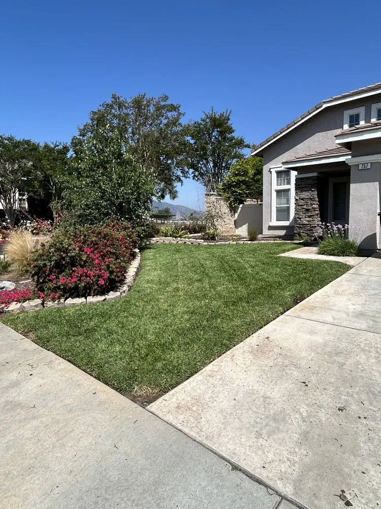 Custom landscape design with custom design in Corona, CA by Lawn & Order Lawncare/Exterior Services