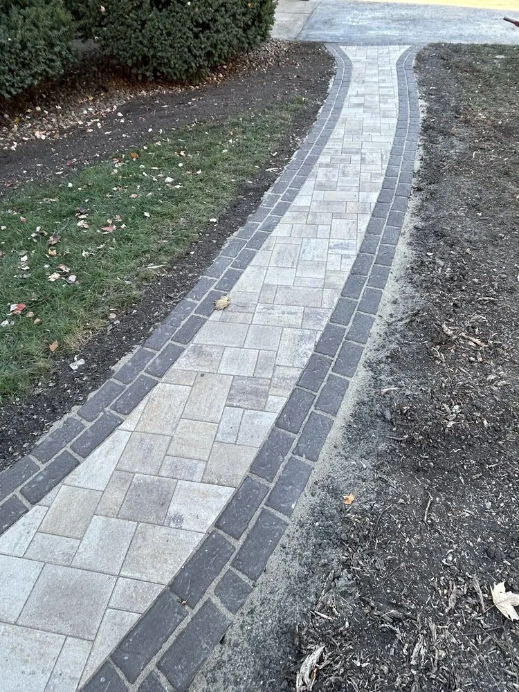 Custom outdoor landscaping for residential properties in Skokie, IL by Lawn And Brick Specialist