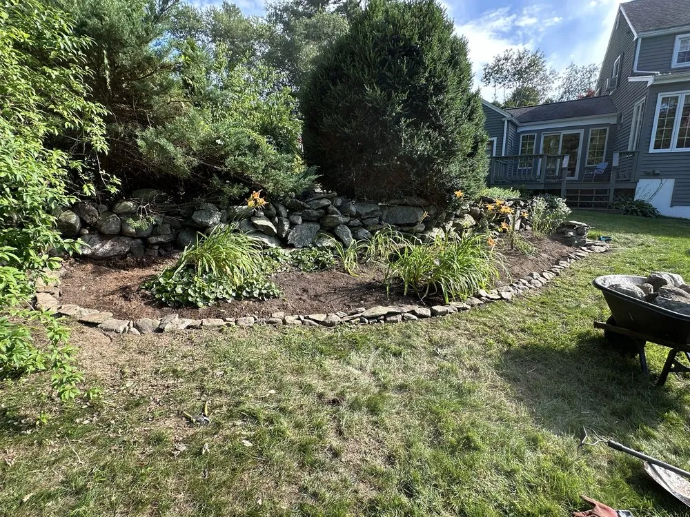 Affordable garden landscaping in Uxbridge, MA by Lawn and Order Landscaping