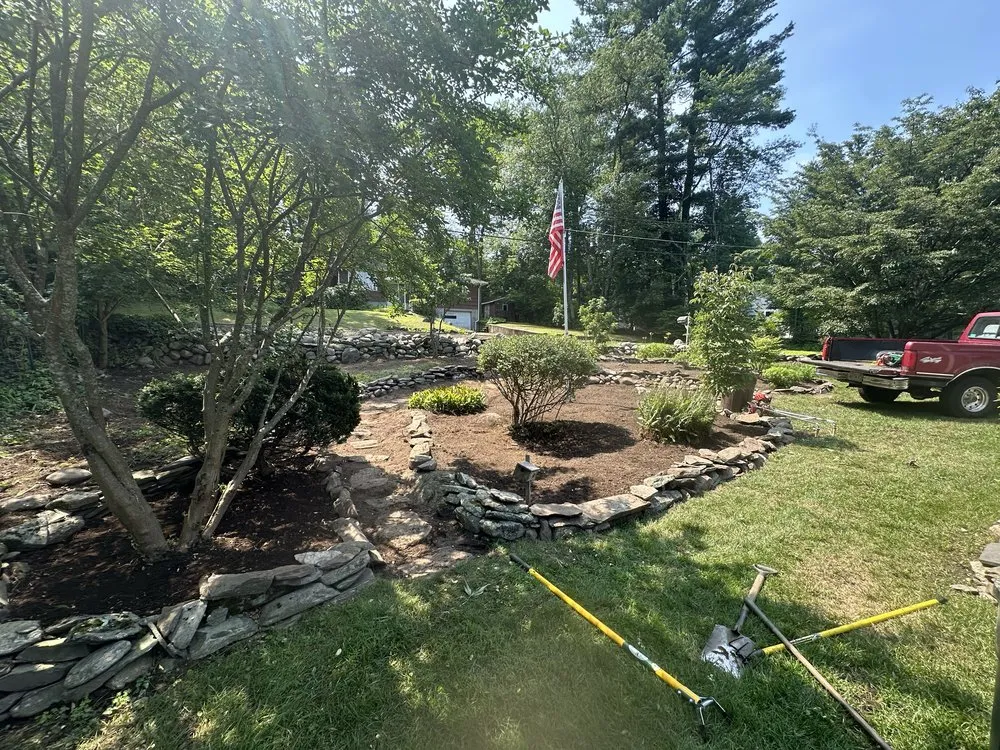 Custom landscaping services in Uxbridge, MA by Lawn and Order Landscaping