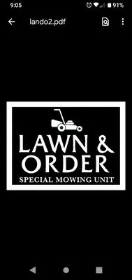 Lawn And Order Logo