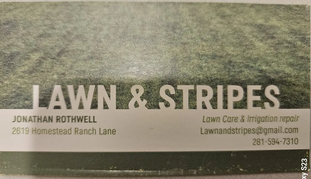 Professional outdoor landscaping in Crosby, TX - Lawn and stripes