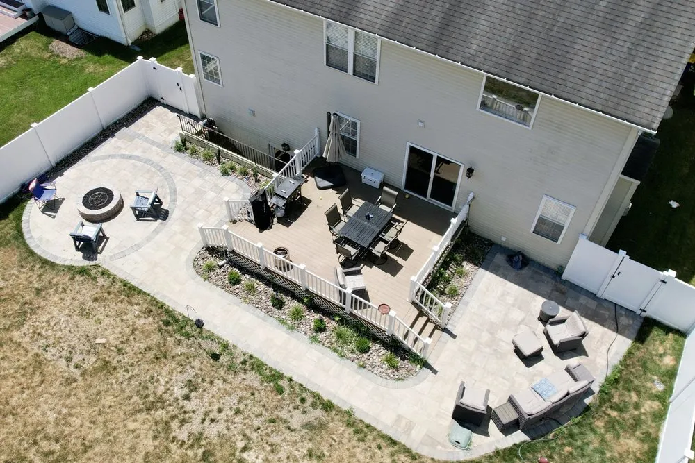 Professional landscape installation in Huntingtown, MD by Lawn Artists