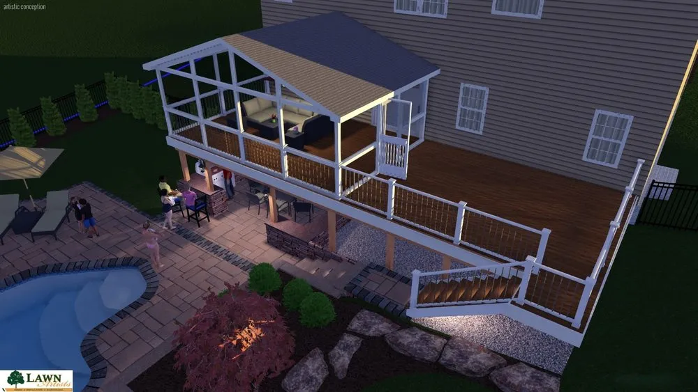 Affordable landscape design for residential properties across Huntingtown, MD - Lawn Artists