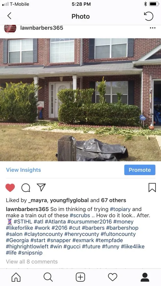 Professional landscaping services with custom design in Ellenwood, GA by Lawn Barbers 365