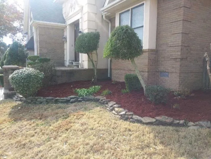 Custom garden landscaping for residential properties in Jonesboro, AR by Lawn Care Etc