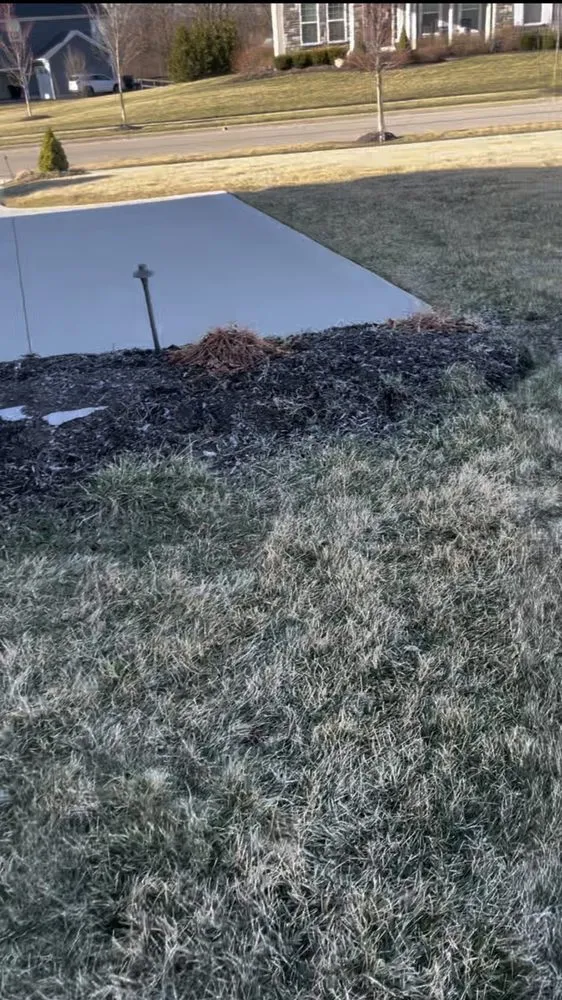 Professional outdoor landscaping with custom design in Columbus, OH by Lawn care service