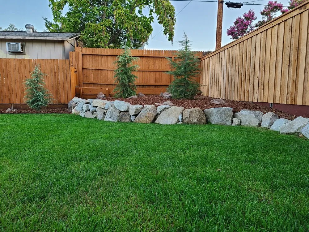 Affordable landscape installation for beautiful yards in Sacramento, CA by Lawn Care Up