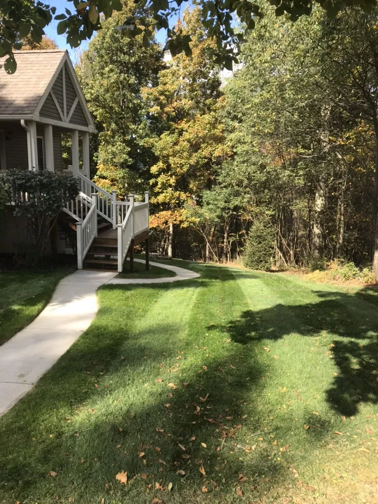 Custom lawn mowing service with custom design across McHenry, MD - Lawn Coach