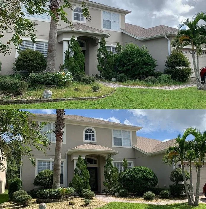 Custom landscape installation in Orlando, FL by Lawn Commander