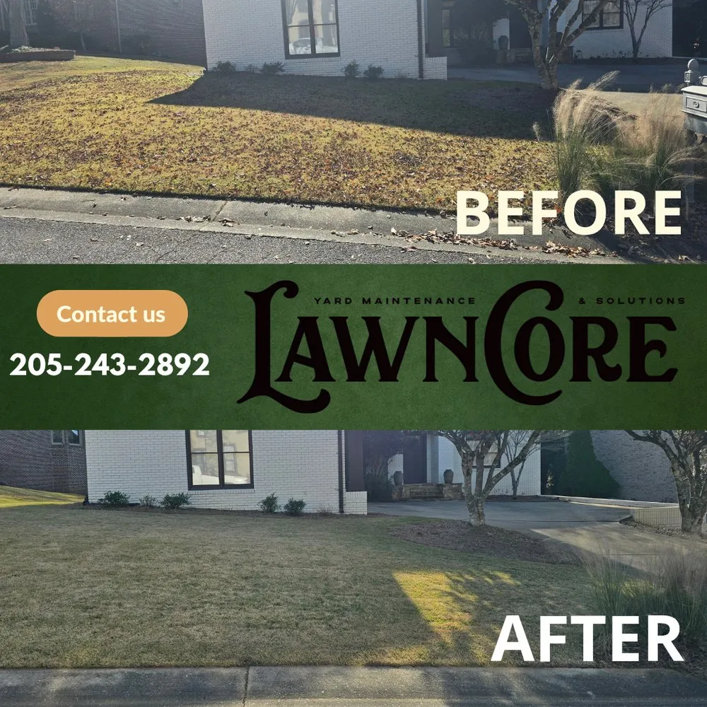 Custom garden landscaping for homes in Hoover, AL by Lawn Core