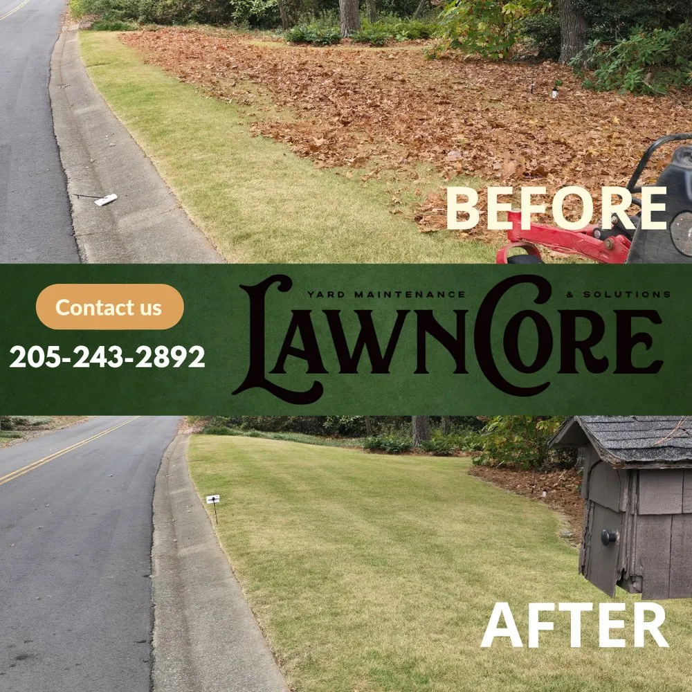 Professional lawn mowing service for outdoor upgrades in Hoover, AL by Lawn Core
