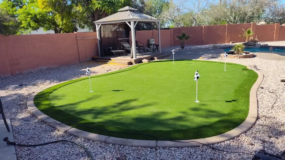 Expert garden landscaping for homes in Mesa, AZ by Lawn Creation Installation