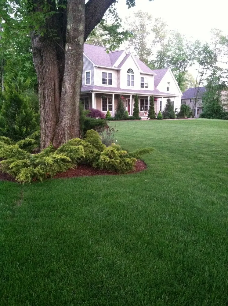Custom garden landscaping in Fishkill, NY by Lawn Dawg