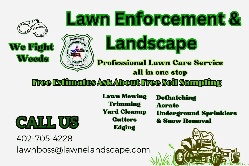 Affordable lawn mowing service near you across Hastings, NE - Lawn Enforcement & Landscape
