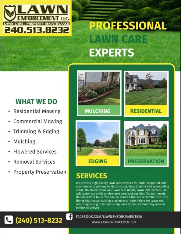 Local lawn care service experts serving Martinsburg, WV - Lawn Enforcement