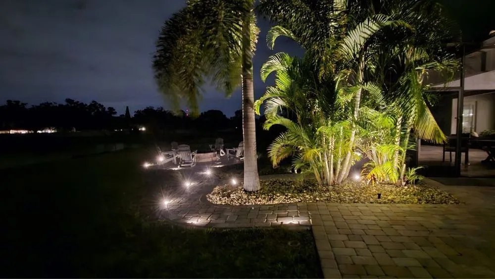 Custom landscape design for beautiful yards in Tampa, FL by Lawn Fathers