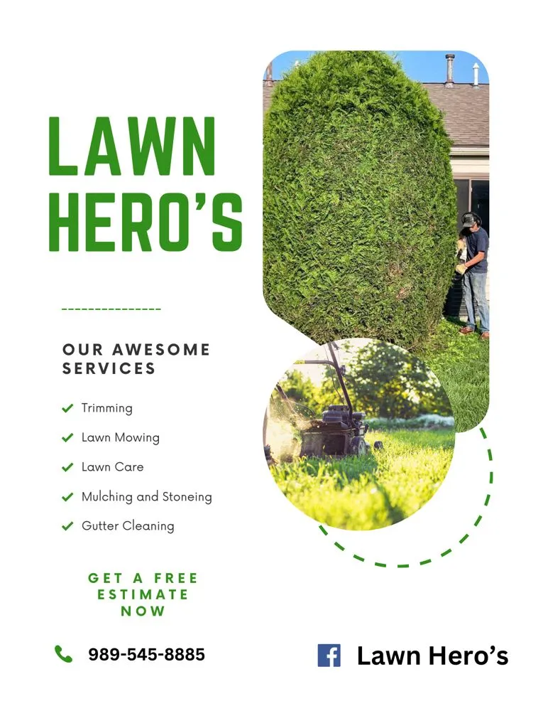 Custom lawn care service in Auburn, MI by Lawn Hero’s