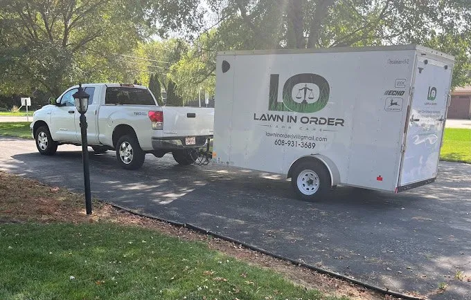Custom landscape installation in Whitewater, WI by Lawn In Order