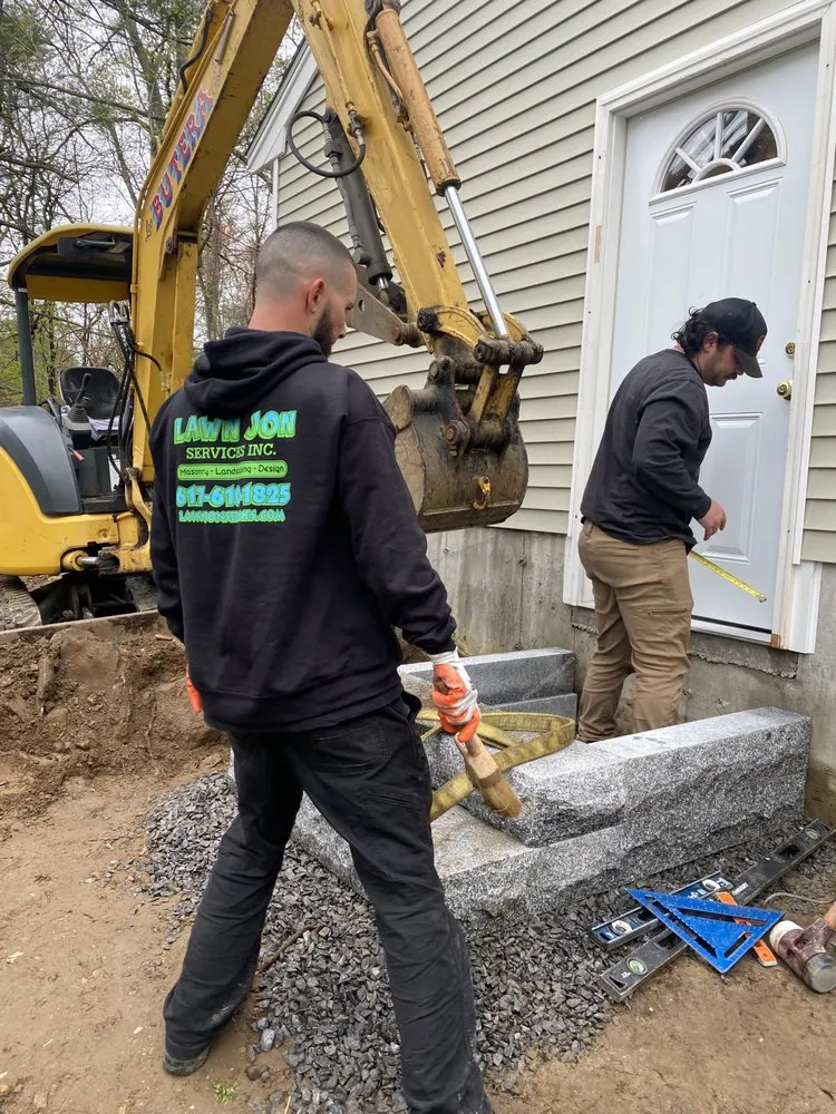 Top-rated garden landscaping in Waltham, MA by Lawn Jon Services