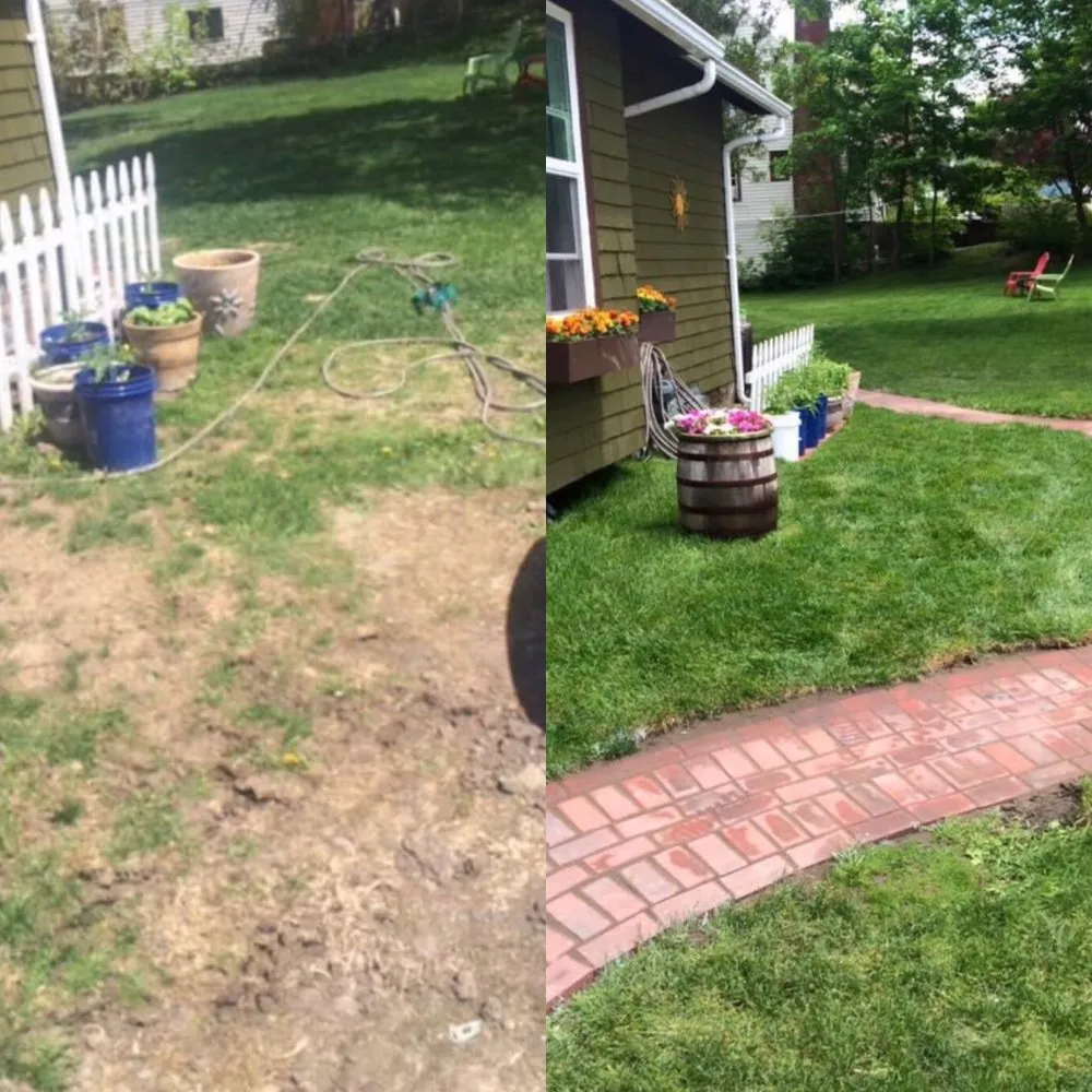 Custom outdoor landscaping in Vestal, NY by Lawn King