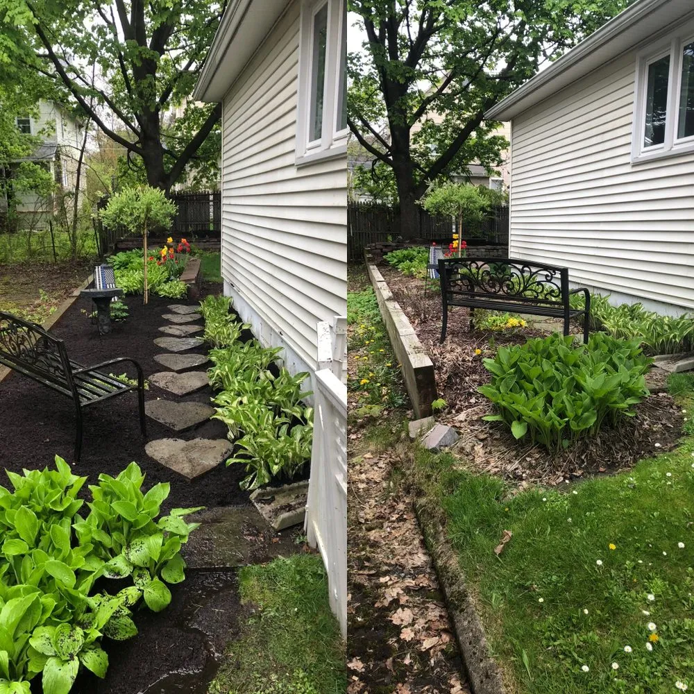 Local landscape installation for homes in Vestal, NY by Lawn King